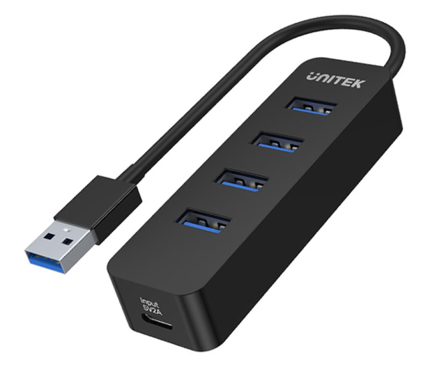 UNITEK Hub USB-A, 4 porty USB 3.1, aktywny, 10 W H1117A - 1086773 - zdjęcie